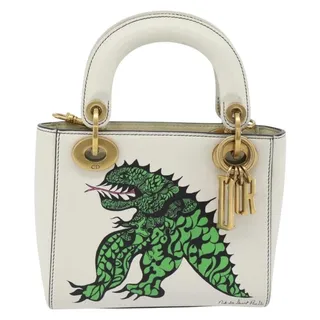 Photo of Dior Cannage Lambskin Lady Dior Handbag White