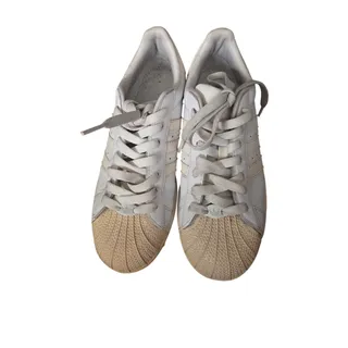 Photo of Original Adidas, white on white superstar trainers sz 6
