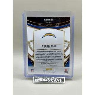 Photo of 🚨 2025 Panini Select Draft Selections Tre Harris #DSM-THS Chargers Prizm RC 🏈