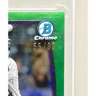 Photo of 🚨 2023 Bowman Chrome Ezequiel Tovar Green Refractor Rockies RC Auto /99 ⚾️