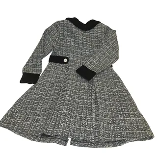 Photo of Blueberi Boulevard fancy tweed coat with velvet accents, sz 6