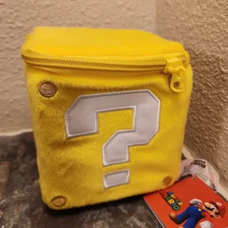 Photo of Plush - Coin Block w/ zipper, 5-inch (NEW) - Super Mario - Nintendo