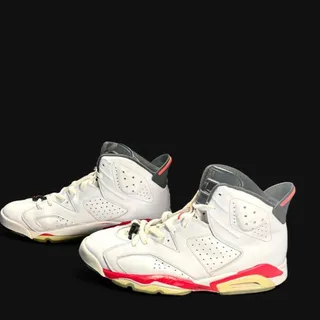 Photo of 🚨 Nike Air Jordan 6 Retro Infrared Pack White Sneakers Men's Size 11.5 👟