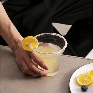 Photo of Lysenn Stemless Margarita Glasses Set of 2  – 10 oz Gold Rim