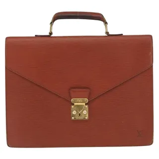 Photo of Louis Vuitton Epi Serviette Conseiller Briefcase Brown