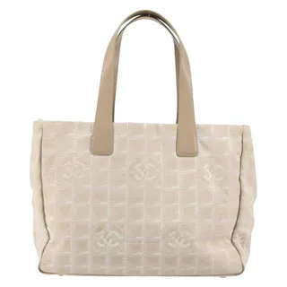 Photo of Chanel Nylon New Travel Line Tote Bag Beige