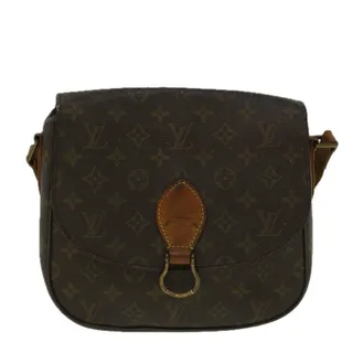 Photo of Louis Vuitton Monogram Saint Cloud GM Shoulder Bag Brown