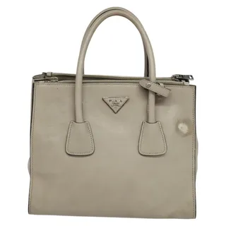 Photo of Prada Leather Handbag Beige
