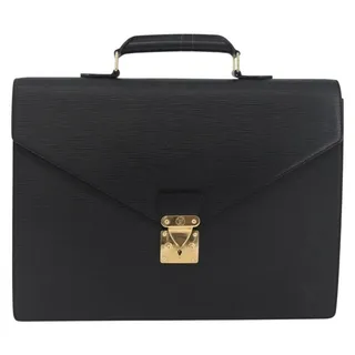 Photo of Louis Vuitton Epi Serviette Conseiller Briefcase Black