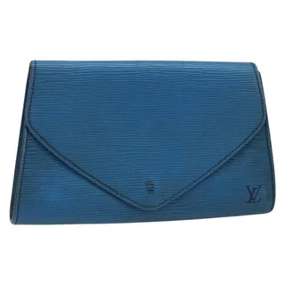 Photo of Louis Vuitton Epi Art Deco Clutch Bag Blue