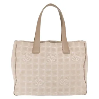 Photo of Chanel Nylon New Travel Line Tote Bag Beige