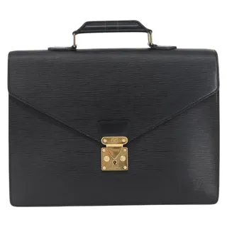 Photo of Louis Vuitton Epi Serviette Conseiller Briefcase Black