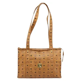 Photo of MCM Logogram Visetos Tote Bag Brown