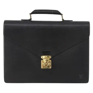 Photo of Louis Vuitton Epi Serviette Conseiller Briefcase Black