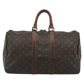 Photo of Louis Vuitton Monogram Keepall 50 Travel Bag Brown