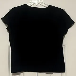 Photo of Croft & Barrow Pima Cotton Crewneck T-Shirt, Black, Size PL