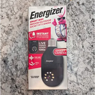 Photo of Energizer Smart WiFi Bulb Camera Indoor/Outdoor PTZ Pan/Tilt 1080p 2-Way