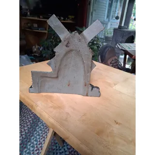 Photo of Vtg Cast Iron Dutch Windmill Doorstop (3165)