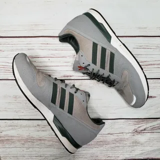 Photo of ADIDAS Marathon 88 Gray Green Running Shoes Sneakers Size 10 Trefoil 3 Stripes