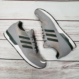 Photo of ADIDAS Marathon 88 Gray Green Running Shoes Sneakers Size 10 Trefoil 3 Stripes