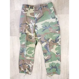 Photo of Vintage USGI BDU Pants MEDIUM Reg Woodland Camo Combat Cargo Trousers 90s