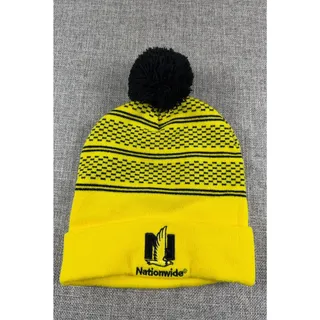 Photo of Columbus Crew MLS Pom Beanie Hat Nationwide Black Yellow Soccer Knit Cap