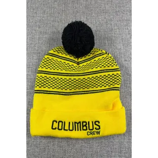 Photo of Columbus Crew MLS Pom Beanie Hat Nationwide Black Yellow Soccer Knit Cap
