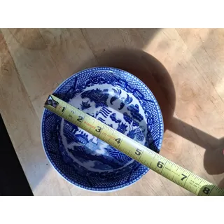 Photo of Made In Occupied Japan Blue Willow Berry/Dessert Bowl (3154)