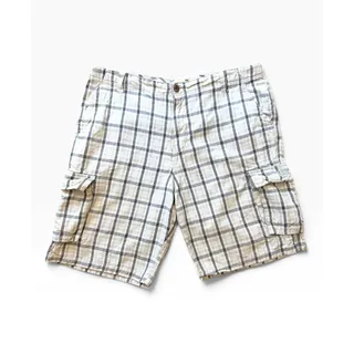 Photo of Rare Canterbury of New Zealand Plaid Linen Blend Cargo Shorts EUC Y2K