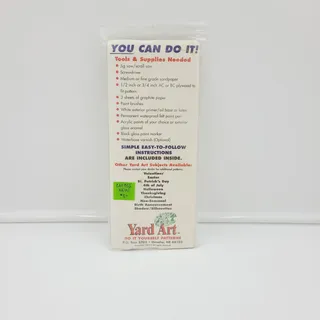 Photo of Vtg 1993 Woodcraft Pattern 'Santa Stop Here' Yard Art Do-It Yourself