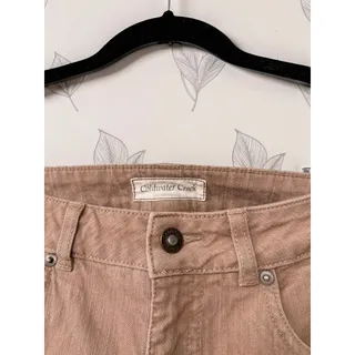 Photo of Coldwater Creek Jeans Womens Size 6 Tan Brown Straight Leg Stretch Denim 30"