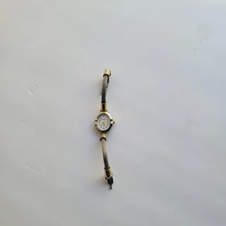 Photo of Vintage Infinity Womens Watch Silver Case White Dial Mesh Bracelet Quartz