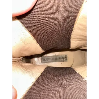 Photo of VINTAGE MANOLO BLAHNIK KITTEN HEEL ANKLE CHELSEA BOOTS