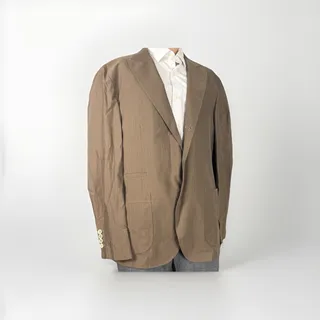 Photo of Brunello Cucinelli Brown Herringbone Peak Lapel Sportcoat Blazer Suit 56/46 US