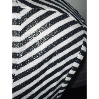 Photo of Vintage Y2K Save The Queen Metallic Shimmer Striped Layered Sleeveless Top