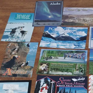 Photo of Vintage Alaska & Yukon Postcard Collection (23 pcs)- Glaciers, Wildlife, History