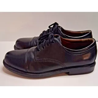Photo of Dockers Gordon Men Black Leather Cap Toe Oxford Dress Shoes Size 12 W