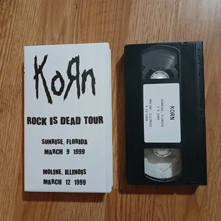 Photo of Korn VHS Rock Is Dead Tour 1999 Florida & Illinois Nu Metal Live Rock Concert
