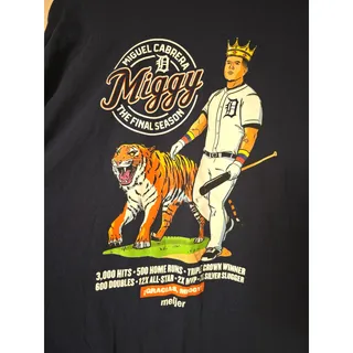 Photo of Miguel Cabrera Miggy Final Season Shirt Mens 2XL Detroit Tigers MLB 2023 Tee