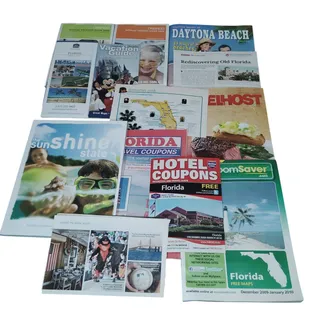 Photo of Florida Travel Ephemera Lot 2009 - Maps, Guides, Coupons, Visitors Guides