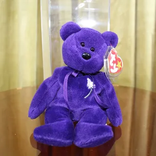 Photo of TY Vintage Princess Beanie Baby with case and tag protector