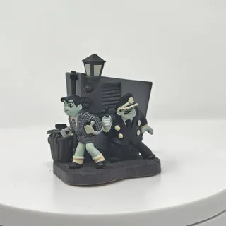 Photo of Kaiyodo Time Slip Glico Tetsujin 28-go Mini Diorama Figure - Shotaro’s Pursuit