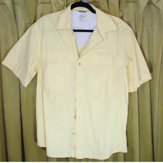 Photo of Yellow Izod Mens Outdoor shirt with air vent flap MEDIUM