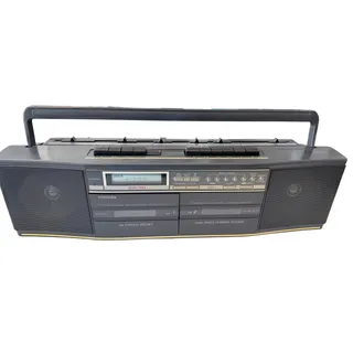 Photo of Toshiba Boombox 1980s RT-8538 Digital AM/FM Stereo Dual Cassette Rare Vtg