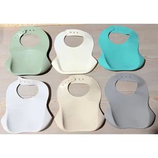 Photo of 6 Assorted Silicone Baby Bib Bundle