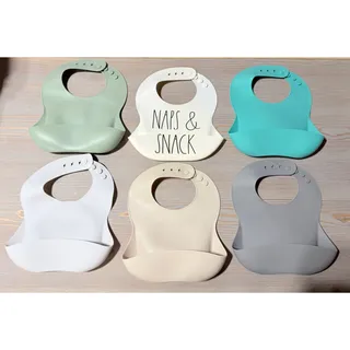 Photo of 6 Assorted Silicone Baby Bib Bundle