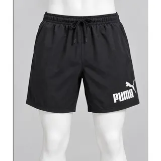 Photo of Puma Mens Large Black White Big Logo Fleece Sweat Shorts Pre Owned