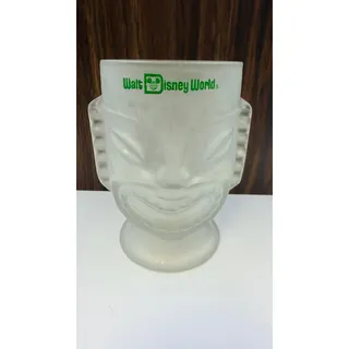 Photo of Vintage 1970s Walt Disney World Polynesian Village Frosted Glass Tiki Mug