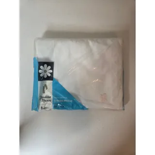 Photo of Fashion Manor Vintage Cotton 81x108 Strong Muslin White Double Bed Sheet NEW