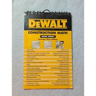 Photo of DEWALT Construction Math Quick Check: Extreme Duty Edition